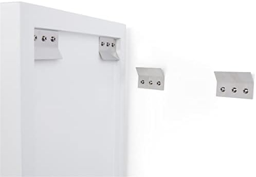 Displays2go Floating Wall Cube Pedestal - 12x10 White