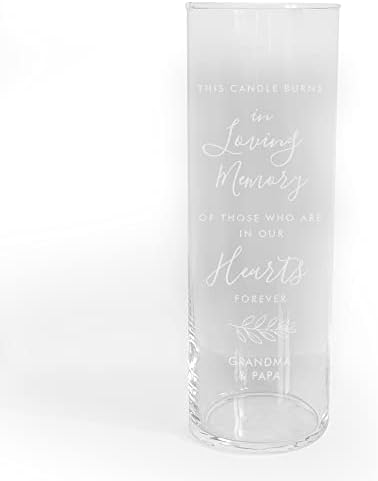 Engraved Floating Candle Vase in Loving Memory