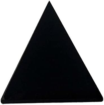 GOMOSU Natural Obsidian Quartz Pyramid Decorative Stone