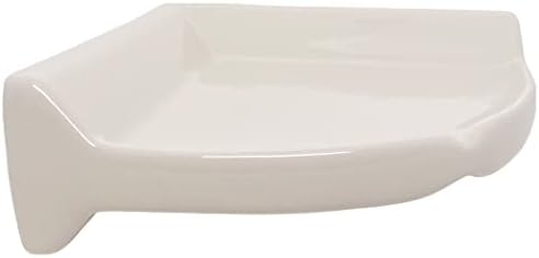 Tenedos Bone Almond Glazed Corner Shelf