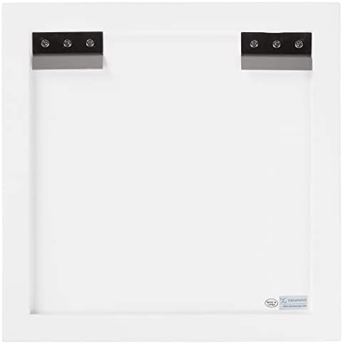 Displays2go Floating Wall Cube Pedestal - 12x10 White
