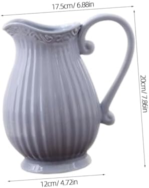 LIFKOME Ceramic Grey Decorative Vase