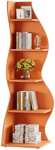 Tribesigns Wavy Corner Shelf Set of 2