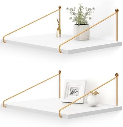 Afuly 12 Inch Deep Floating Shelves Set of 2