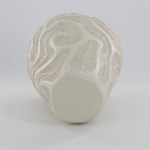Coral Pattern Resin Vase 14 Inches Modern Decor