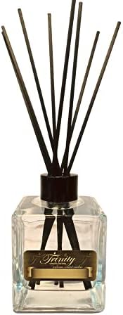 Trinity Candle Factory Creamy Vanilla Reed Diffuser Oil Set with Sticks