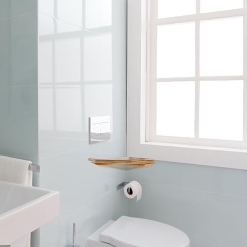 DECHOUS 55 Inch Rustic Corner Floating Shelf