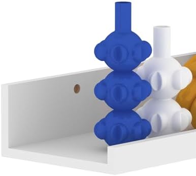 Lyeasw White Floating Shelves 24 Inch Set of 5