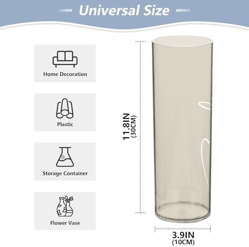 Custom Beige Light Vase for Centerpieces and Decor