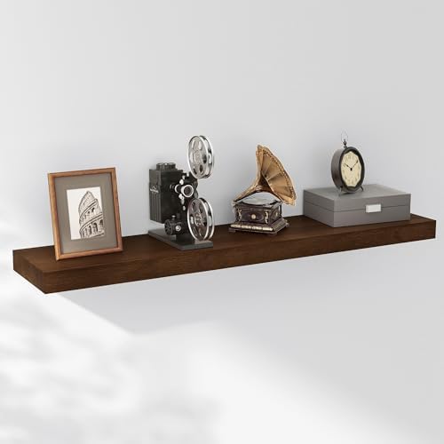 Axeman Floating Shelves 2 Pack 8 Inch Deep Walnut