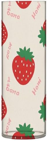 Cute Cartoon Strawberry Beige Plastic Vase 118 x 39 Inch