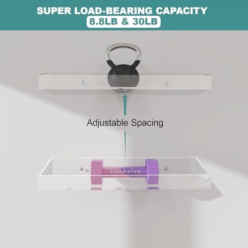 DigDozer Acrylic Bathroom Shelves 3 PCS Space-Saving Wall Organizer