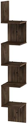 Furinno Rossi 5-Tier Floating Corner Shelf