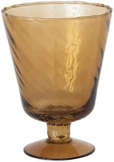 Creative Co-Op Brown Glass Vase and Votive Holder