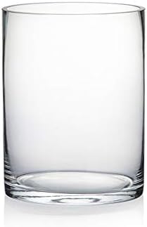 WGVI Quality Thick Cylinder Glass Vase 6 x 8