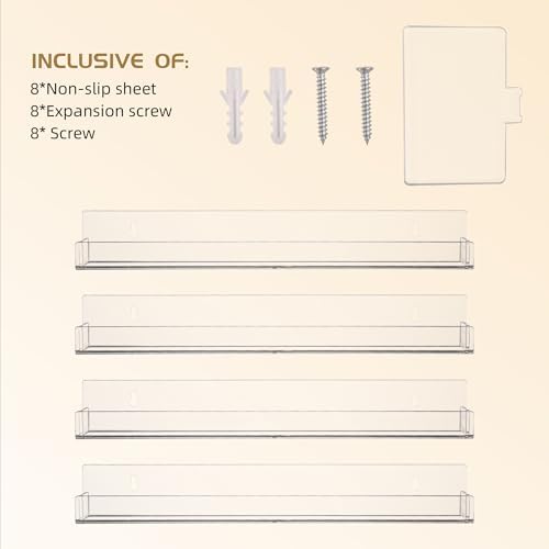 4-Pack Acrylic Display Rack for Hot Wheels and Collectibles