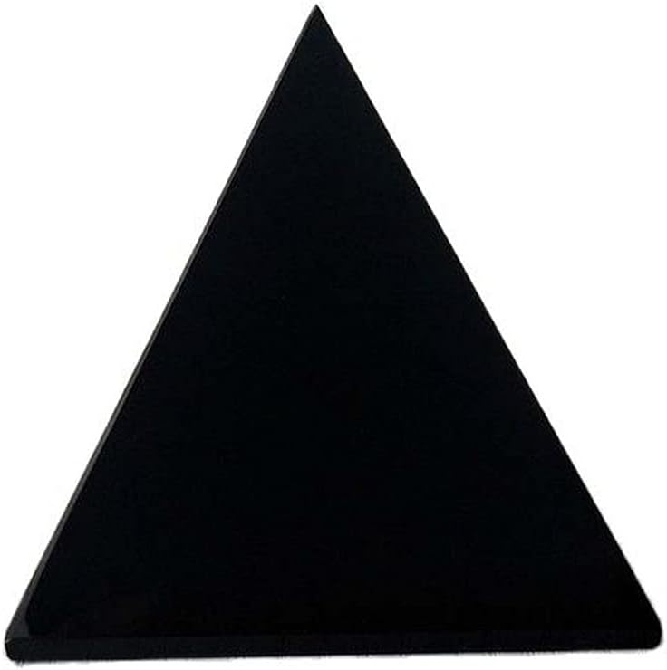 GOMOSU Natural Obsidian Quartz Pyramid Decorative Stone