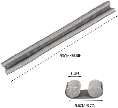 Adjustable Door Draft Stopper - 366 Inch Gray