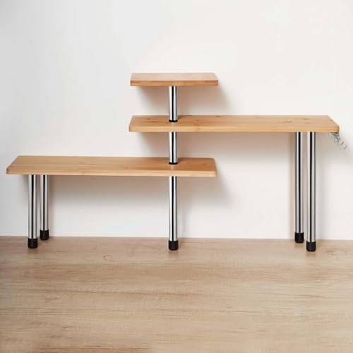 HYNAWIN Corner Shelf 3 Tier Space Saving Organizer