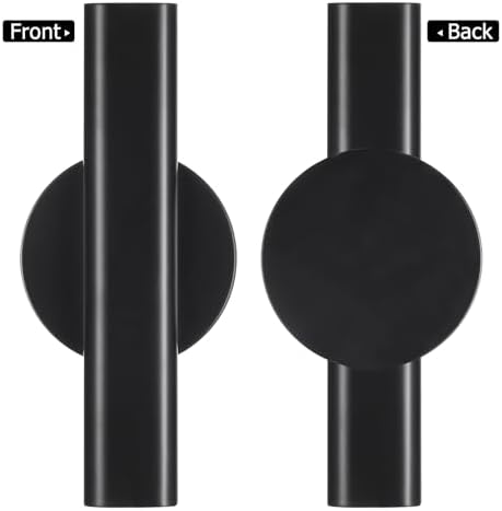 Wall Mounted Flower Tube Black Metal Vase Decor