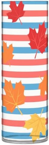 Autumn Maple Leaf Plastic Flower Vase 118 x 39 Inch