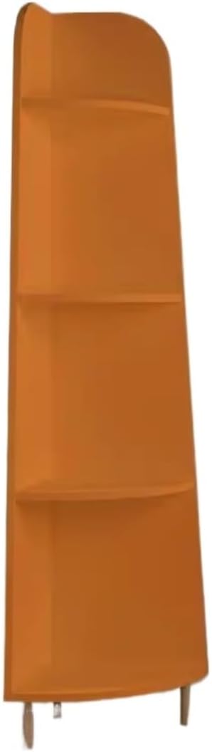 Modern 4 Tier Corner Shelf Stand in Orange