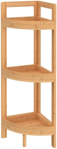 ClosetMaid Corner Shelf 3 Tiers Bamboo Wood
