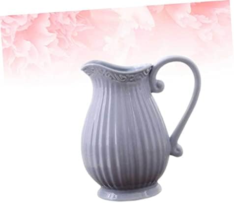 LIFKOME Ceramic Grey Decorative Vase