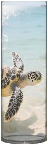 Susiyo Clear Plastic Sea Turtle Vase 118 Inch Tall