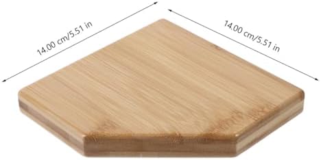 ORFOFE 1set Corner Wall Shelf Bamboo Floating Storage Rack