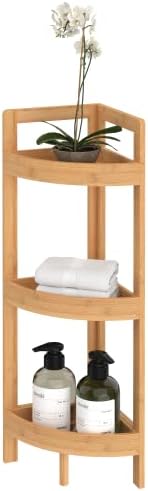ClosetMaid Corner Shelf 3 Tiers Bamboo Wood