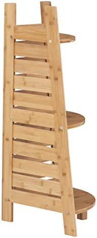 Linon Amzn0326 Bamboo Corner Shelf Brown