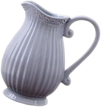 Mobestech Grey Ceramic Dried Flower Vase Home Decor