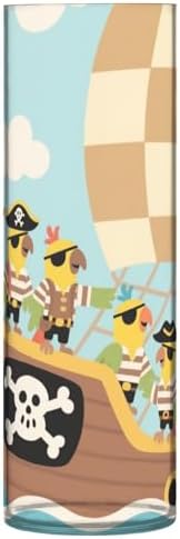 Cartoon Parrot Pirate Vase with Floating Candle Holder