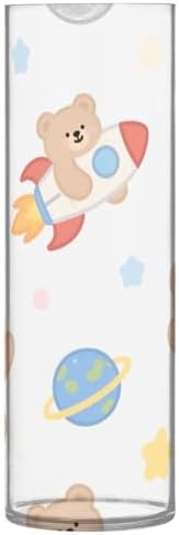 Cartoon Cute Brown Bear Plastic Vase 118x39 Inch