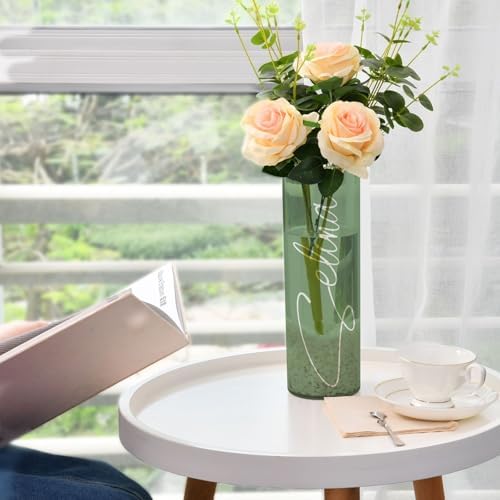 J JOYSAY Custom Sage Green Vase for Centerpieces