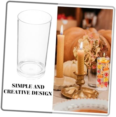 Cabilock Floating Candle Holder Acrylic Vase Wedding Decor