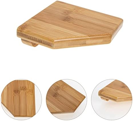ORFOFE 1set Corner Wall Shelf Bamboo Floating Storage Rack