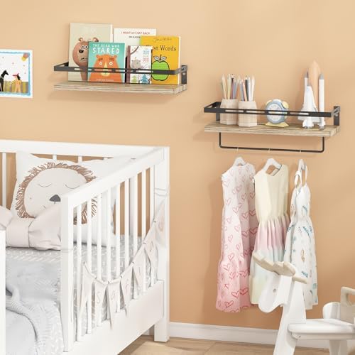 YGEOMER Floating Shelves for Bathroom Organizer Over Toilet