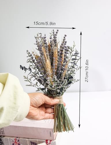 Lavender Bouquets with Ceramic Vases Wedding Decor