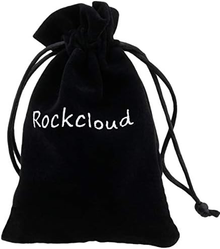 Rockcloud Worry Stone Set Amethyst Healing Crystal for Anxiety Relief