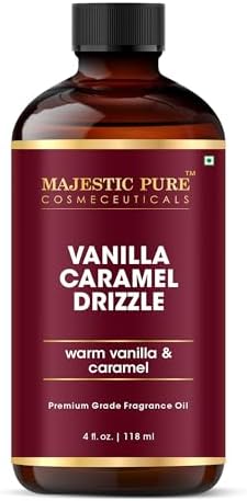 Majestic Pure Vanilla Caramel Drizzle Premium Oil 4 Fl Oz