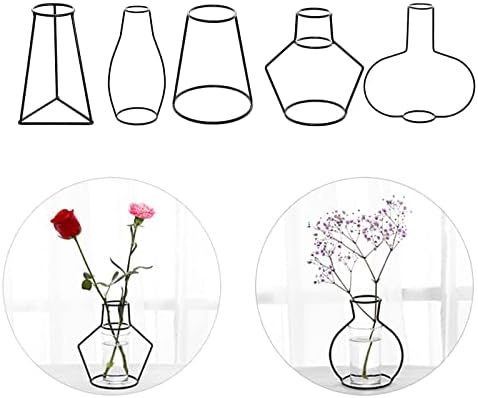 Iron Wire Flower Vase for Home Decor