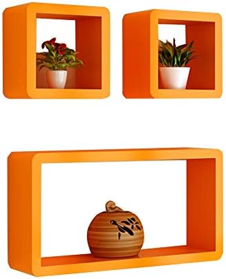 LIANGLIANG Floating Wall Shelf Creative Cube Display Stand