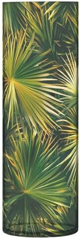 Green Tropical Leaves Plastic Flower Vase 118 x 39 Inch