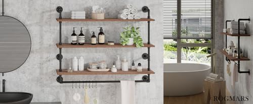 ROGMARS 3 Tier Floating Shelving for Kitchen Living Room