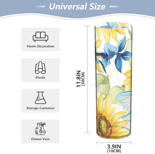 Watercolor Dragonfly Sunflower Floating Candle Holder