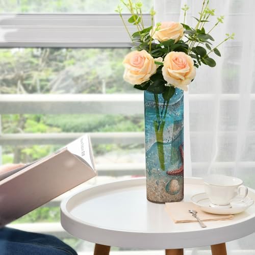 Blue Beach Starfish Plastic Flower Vase 118 x 39 Inch