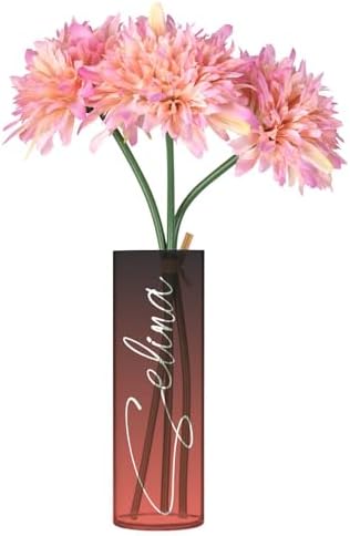 Custom Black Red Gradient Vase for Centerpieces