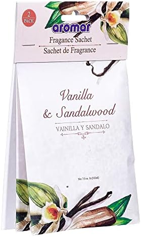 12 Pc Sandalwood Vanilla Scented Sachets Drawer Air Freshener Bags Home Closet